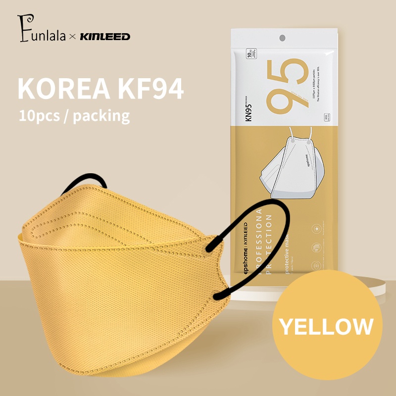 FUNLALA kf94 mask original 50 pcs korea KF94 Respirator Face Mask