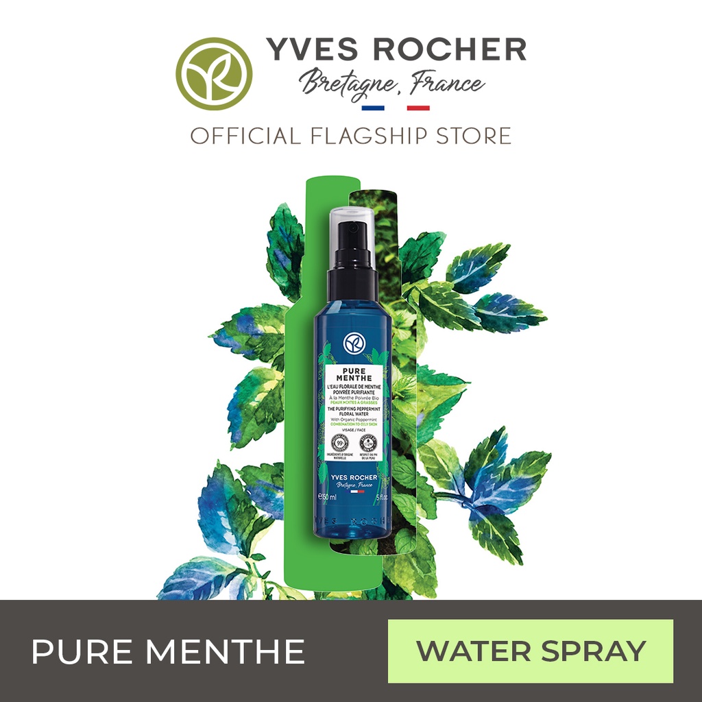 YVES ROCHER Purifying Peppermint Floral Water 150mlPure Menthe Face