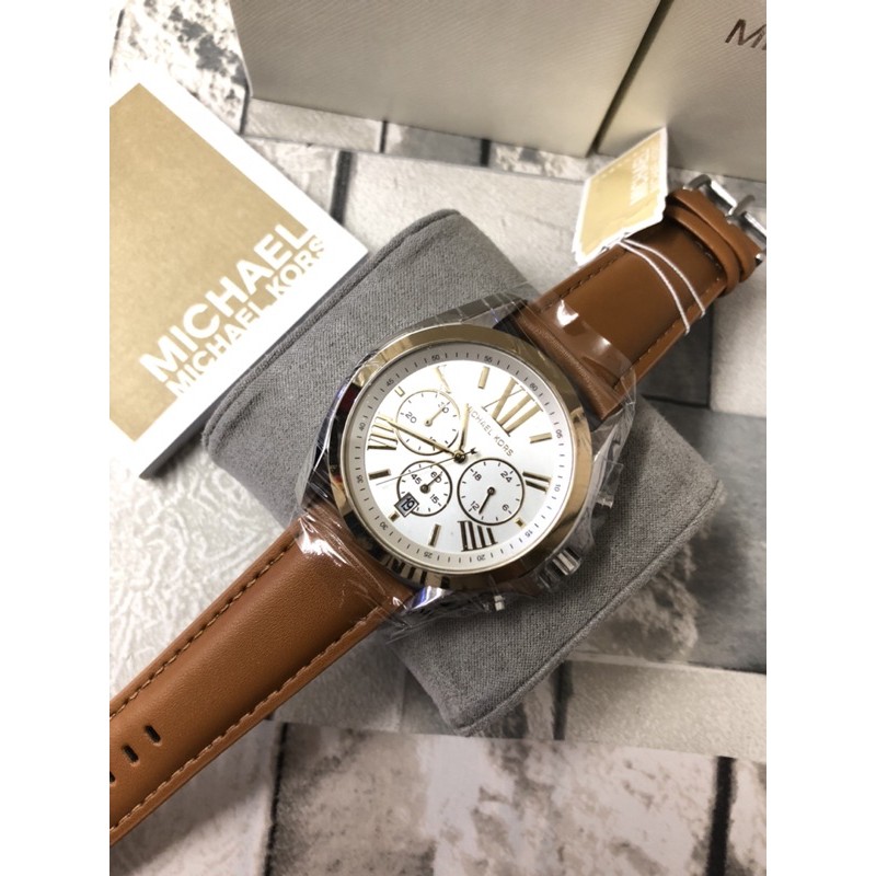 Michael kors bradshaw store leather strap