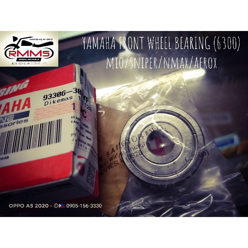 yamaha genuine front wheel bearing 6300 for mio sniper nmax