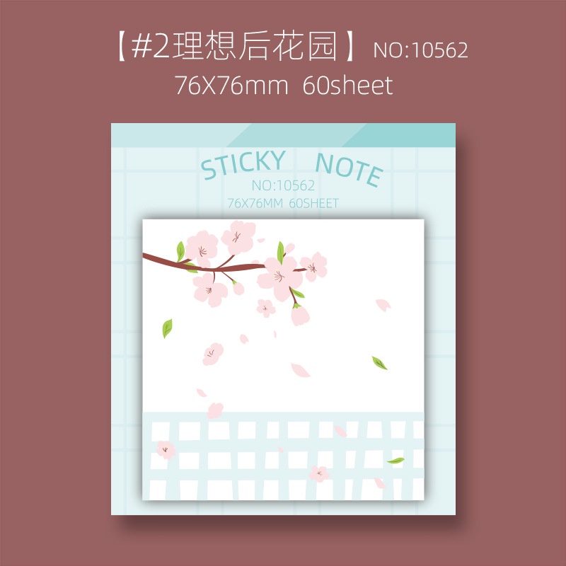 Basic Pastel Random Simple Flower Sticky Notes Memo Post it List ...