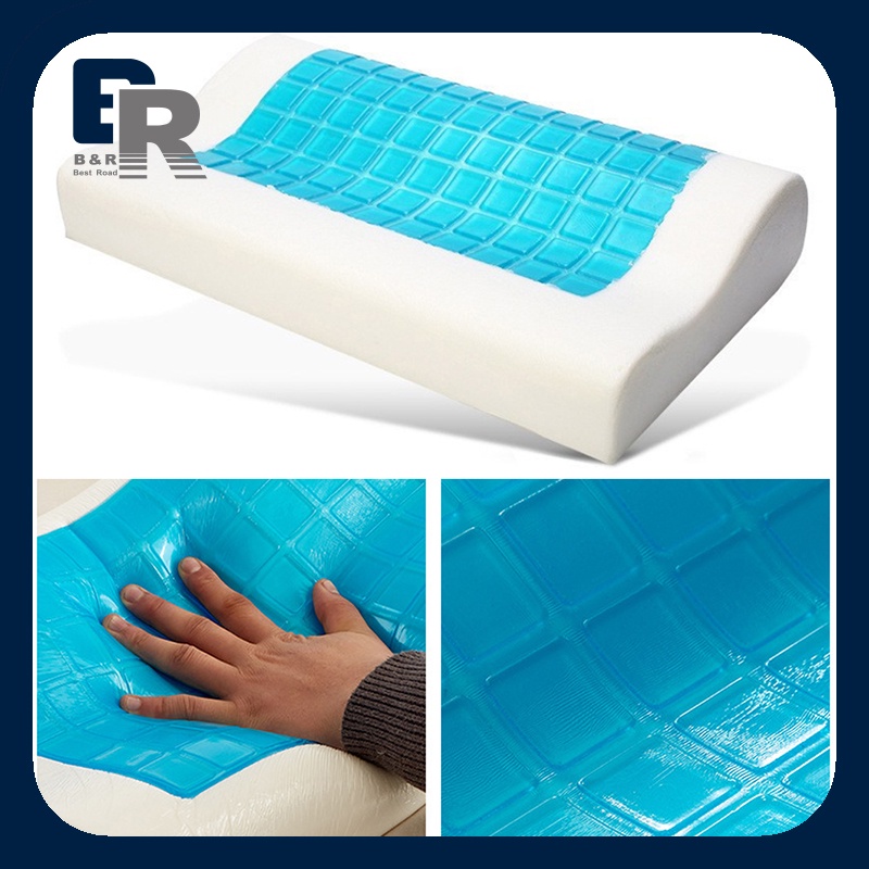 Slow Rebound Cool Gel Breathable Memory Foam Pillow Summer Cool Neck