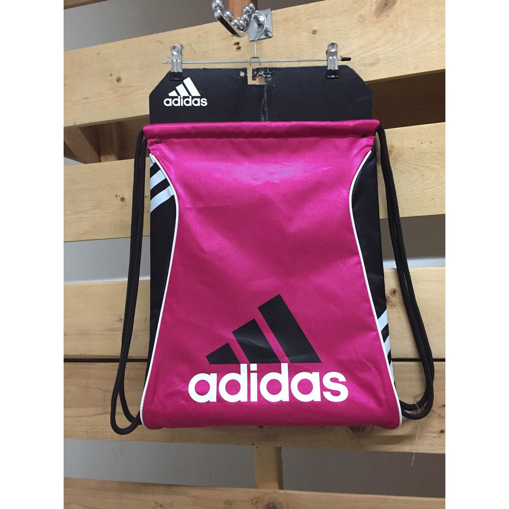 Adidas drawstring bag discount pink