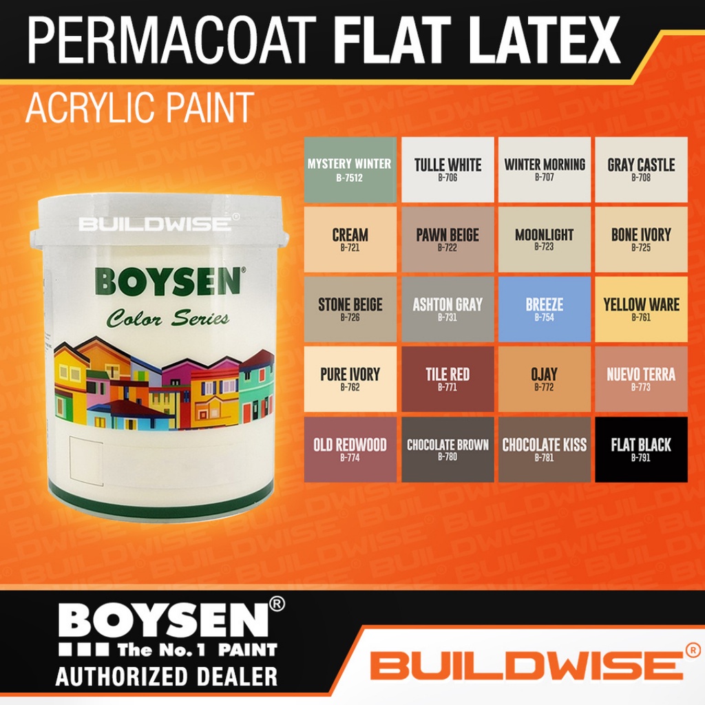 boysen paint for cement Boysen Permacoat Flat Latex Acrylic Latex Paint