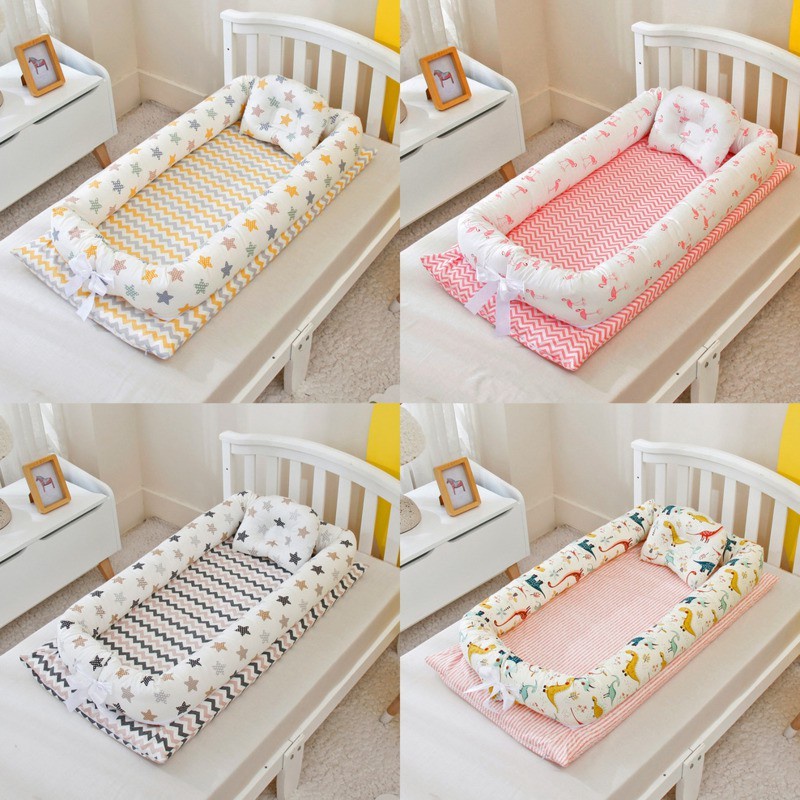 20 Style Baby Nest Cotton Portable Crib Washable Travel Baby Bed With