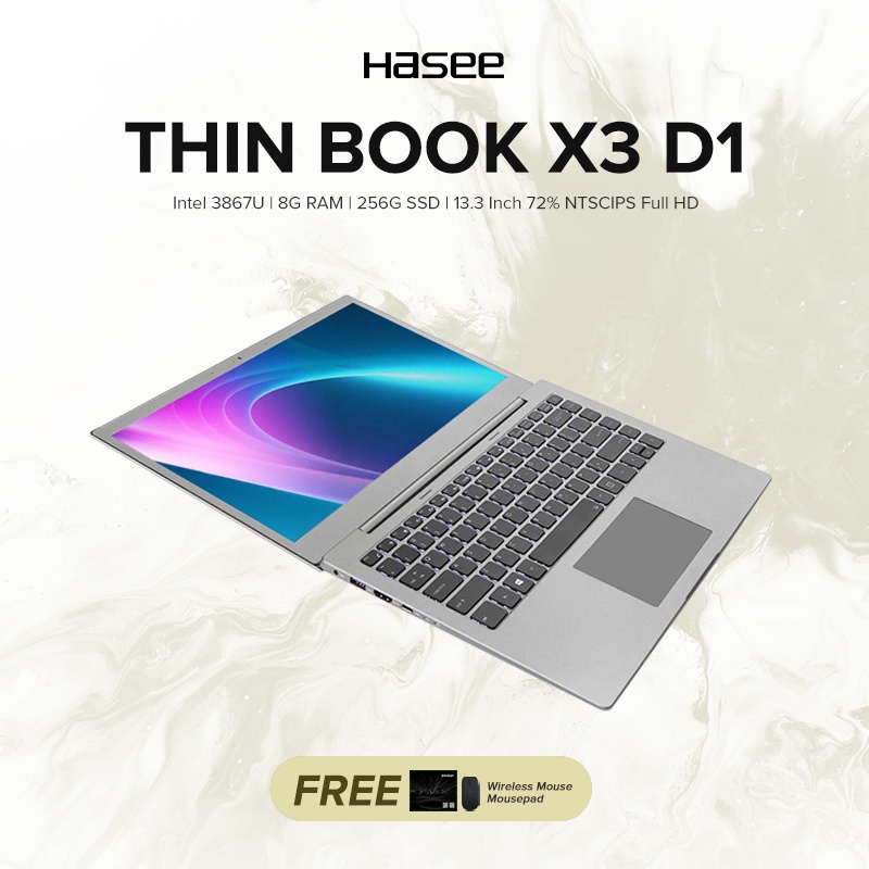 Hasee Thin Book X3 D1 13.3 Inch 72% NTSC IPS Full HD Business Laptop ...