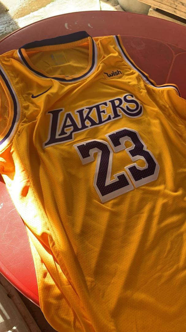 City Edition 2019-2020 Los Angeles Lakers Yellow #23 NBA Jersey,Los Angeles  Lakers