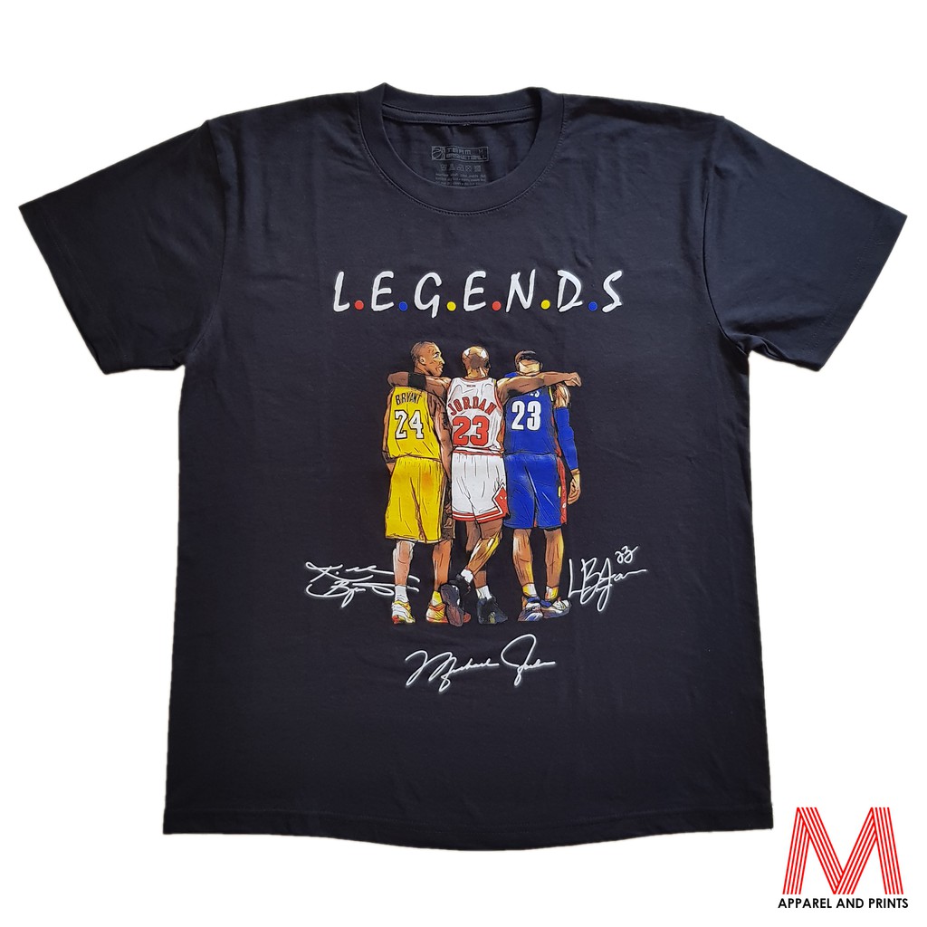 Legends Kobe Bryant LeBron James Michael Jordan Los Angeles Lakers ...