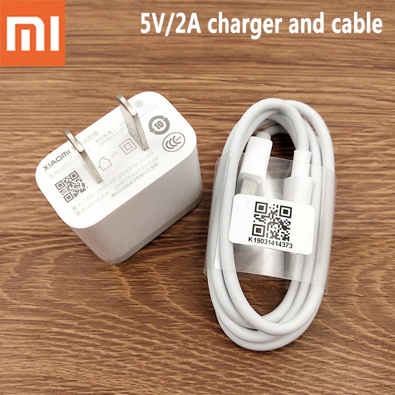 5v2a Us Plug Wall Travel Charger Micro Usb Cable Type C for Mi 9t A1 A2  5S Max Redmi
