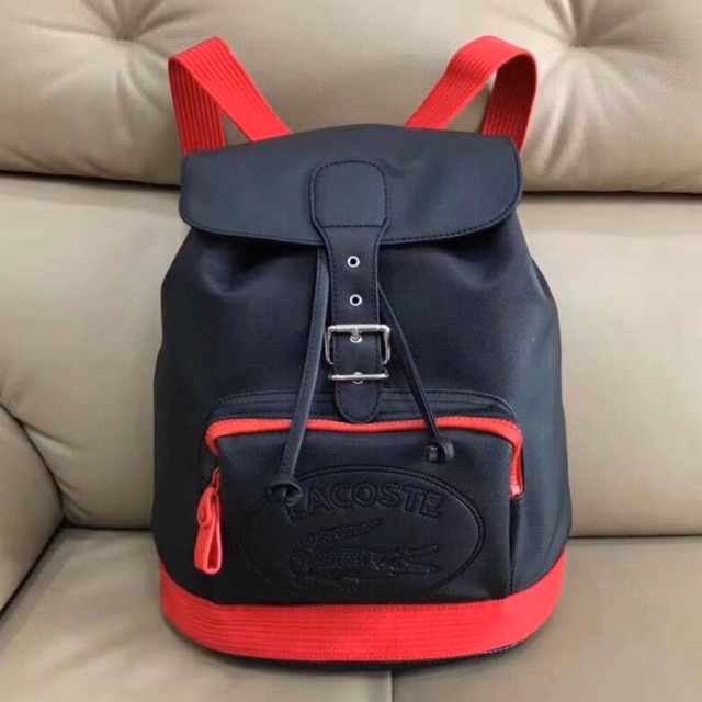 Lacoste discount backpack red