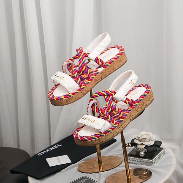 Chanel cord hot sale sandals 2019