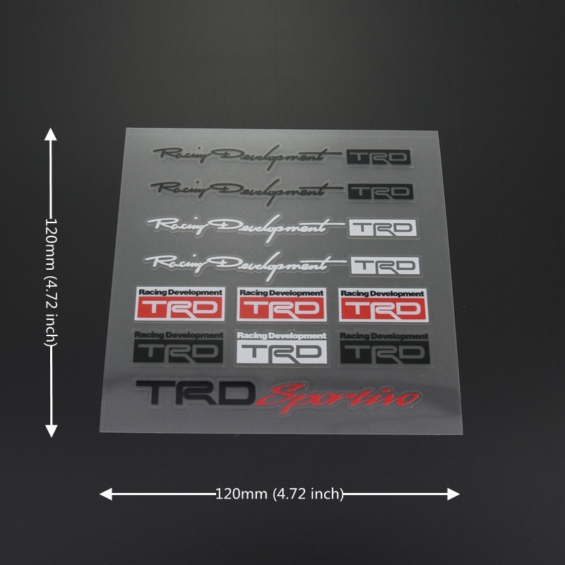 Car Sticker TRD MUGEN JSRACING JP RALLIART NISMO MONSTER HKS WRC MS ...