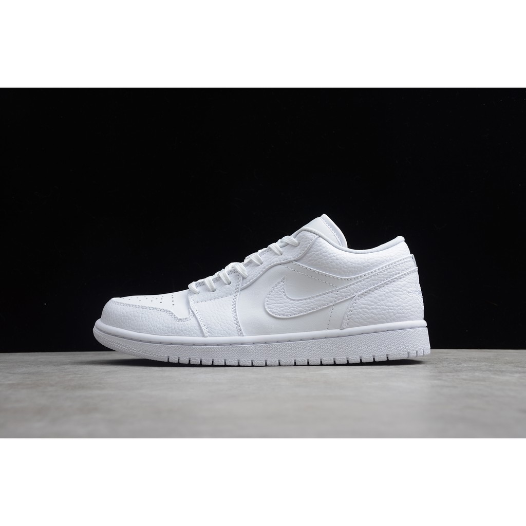 Pure white hot sale jordan 1