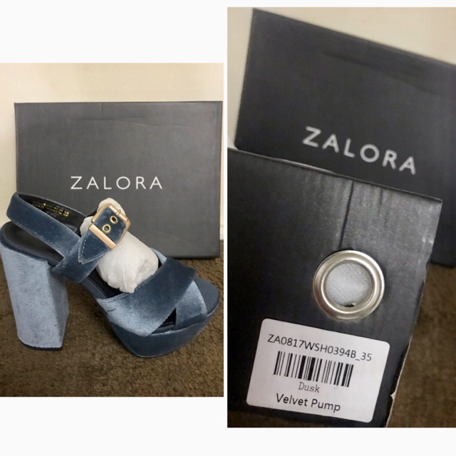 Zalora clearance velvet shoes