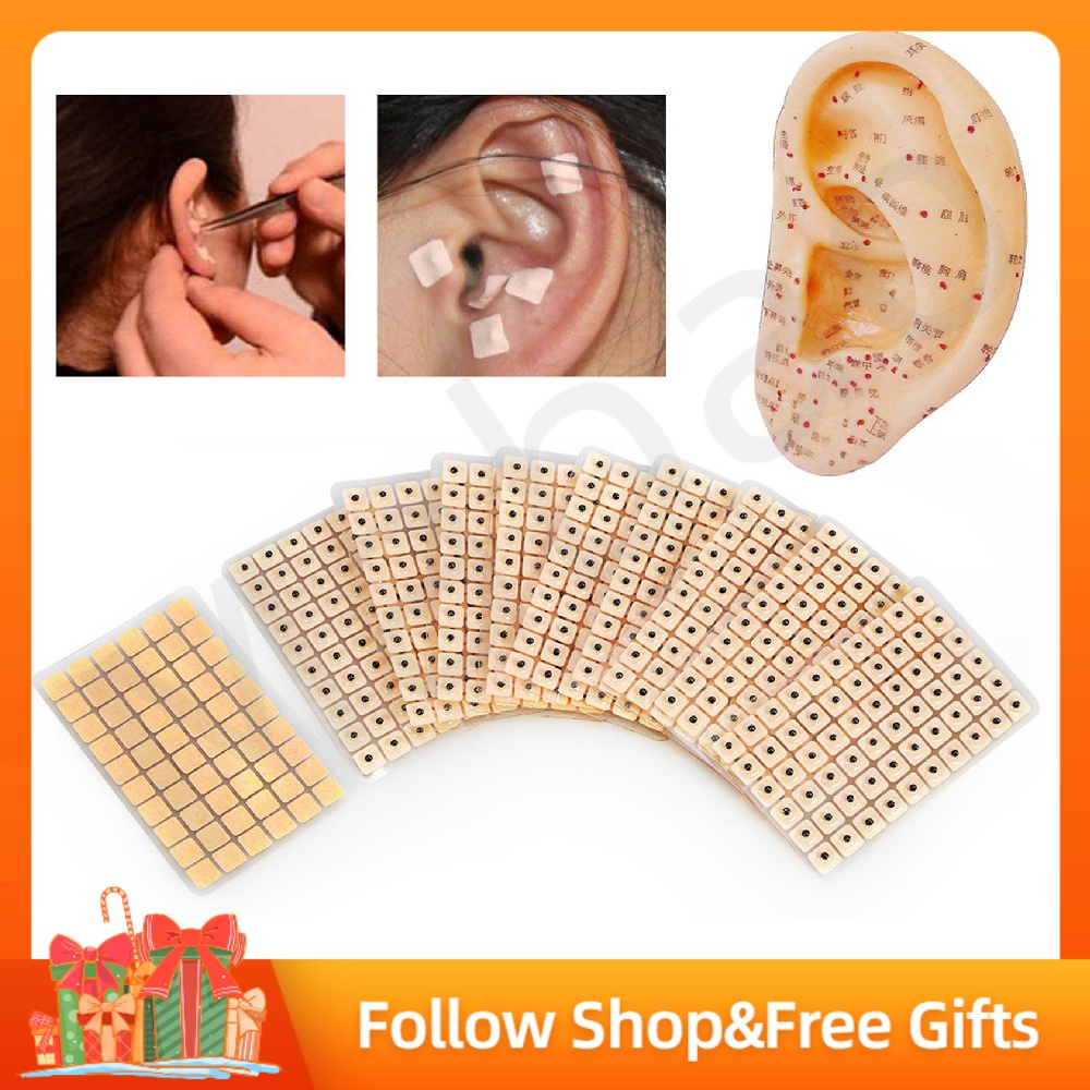 Mabao 600 Magnetic Therapy Ear Patch Auricular Auriculotherapy Acupuncture Seeds Paste Shopee 6665