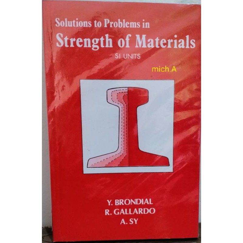 Solutions to Problems in STRENGTH of MATERIALS SI UNITS by Sy | Shopee ...