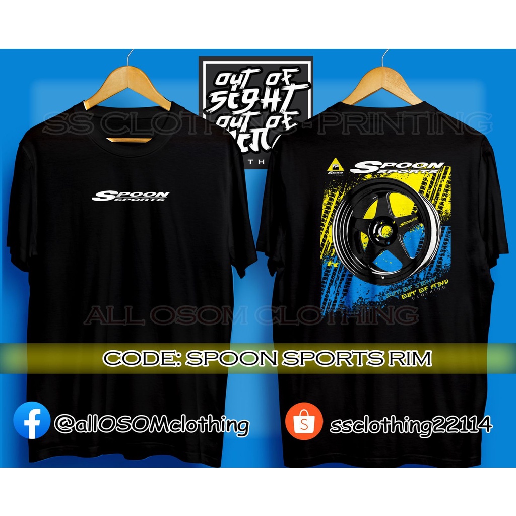Spoon Sports RIM Car Shirt Car Guy Shirt -Out of Sight Out of Mind ...