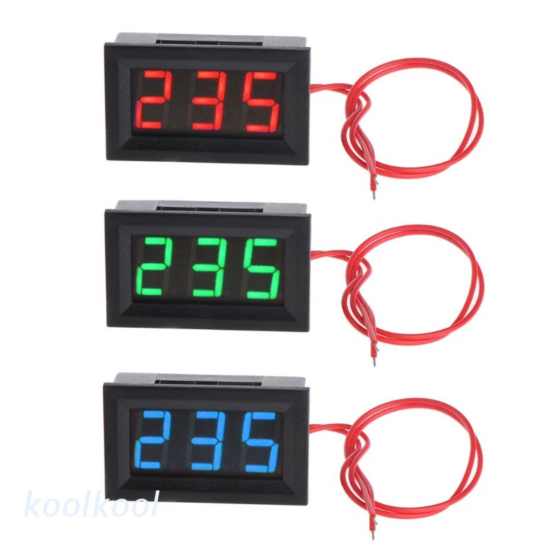 kool 2 Wire 0.56" AC 30V-500V LED Digital Voltmeter Voltage Meter ...