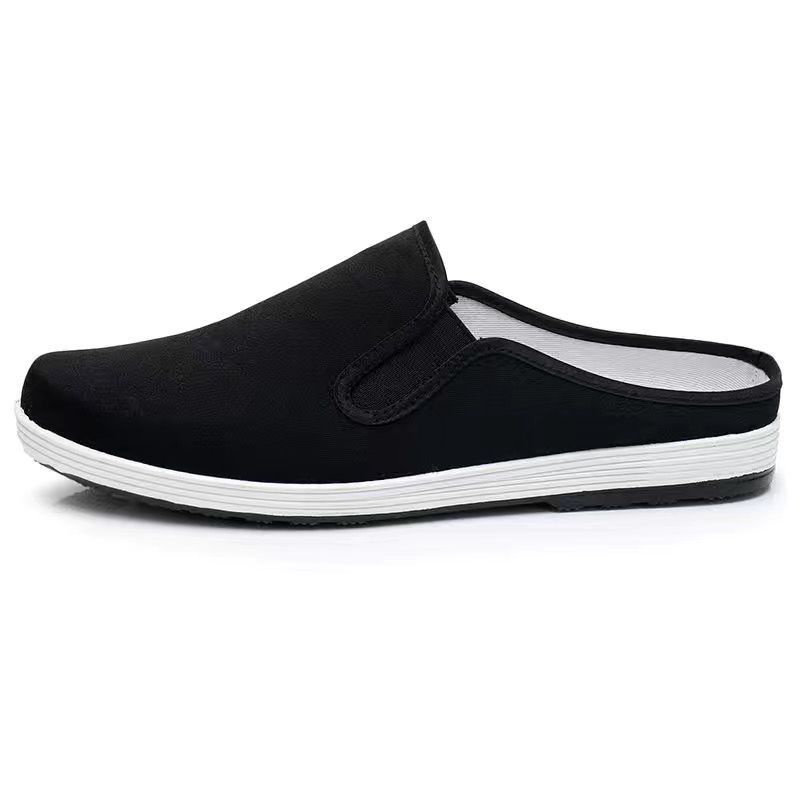 2022 new style canvas half shoes slip on sneakers shoes for size3944