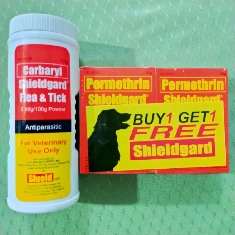 3 in 1 Bundle Shieldgard Carbaryl Powder Plus Flea and Tick Soap