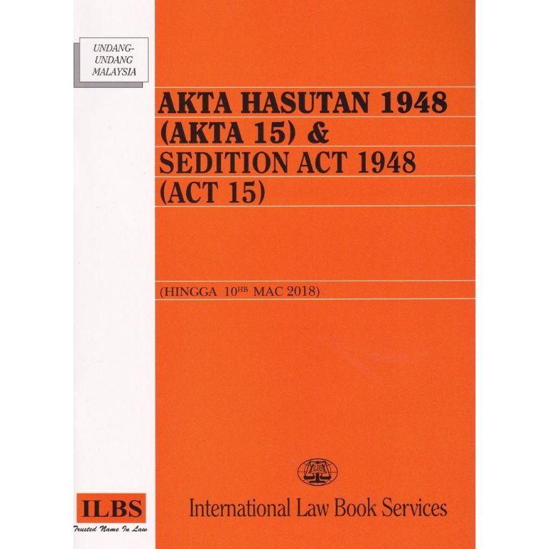 Akta Hasutan 1948 & Sedition Act 1948 (Act 15) | Shopee Philippines
