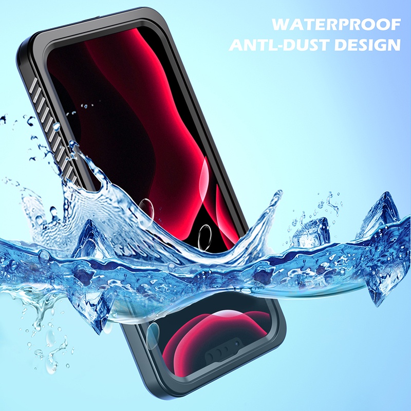 IP68 Waterproof Case Compatible for iPhone 14 15 13 12 11 Pro XS Max XR X  Plus Cases Full Cover 360 Degree Underwater Snorkeling Casing Swimming