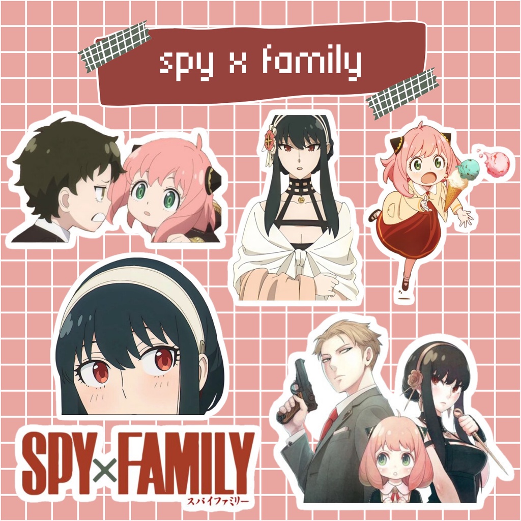 Anime Stickers / Spy x Family Anime Sticker Collection / Laminated