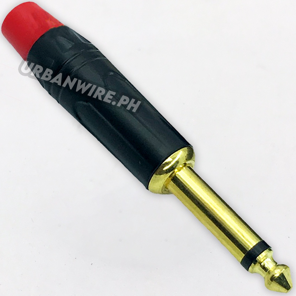 6.35mm 1/4" Male Plug Jack 3 Pole Mono Repair Audio Connector Solder