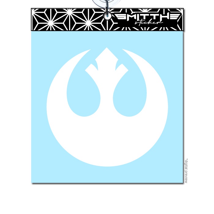 Rebel Alliance Symbol Car Window Vinyl Decal Sticker – Free Shipping
