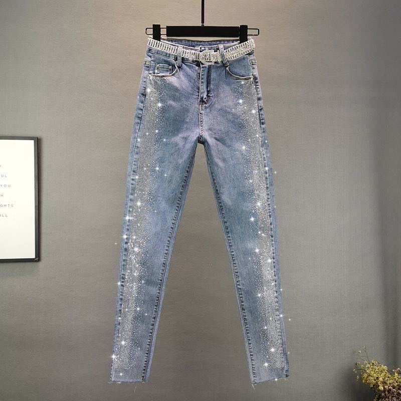 European Station Jeans Women 2022 Fashion Stretch Slim-Fit Slimmer Look ...