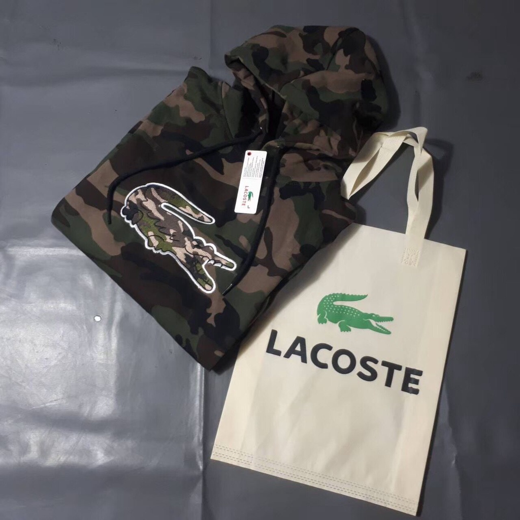 Lacoste Camo Full Teg Hoodie Jacket Shopee Philippines