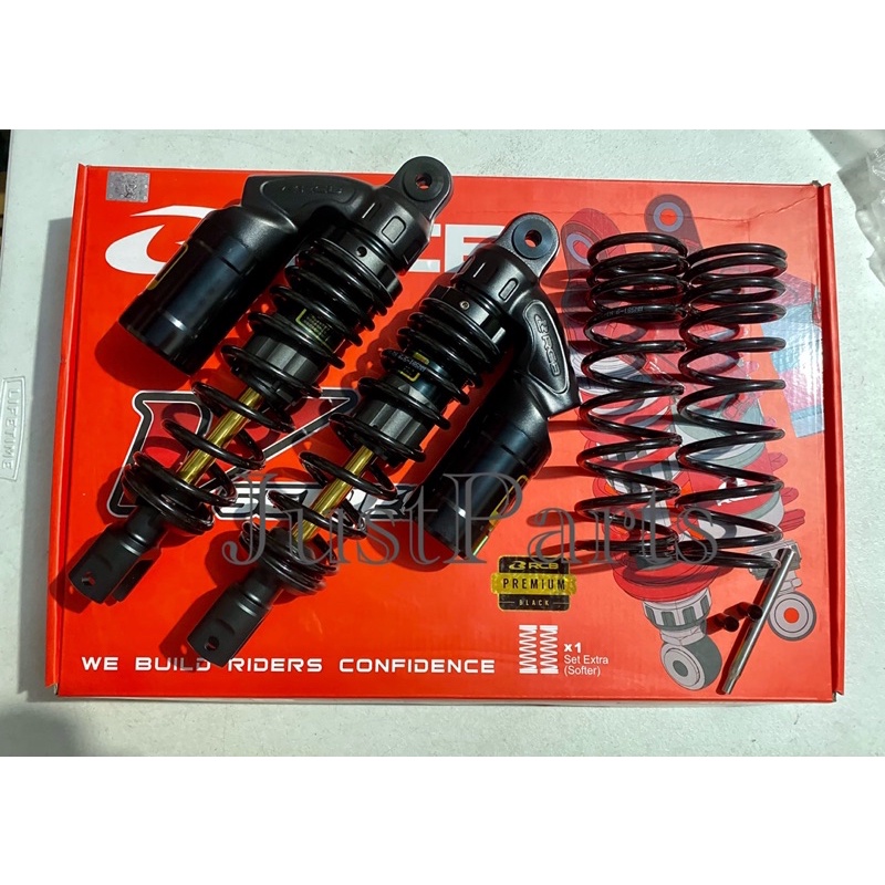 RCB REAR SHOCK VE SERIES (PREMIUM BLACK EDITION) 305mm Aerox/Nmax New ...