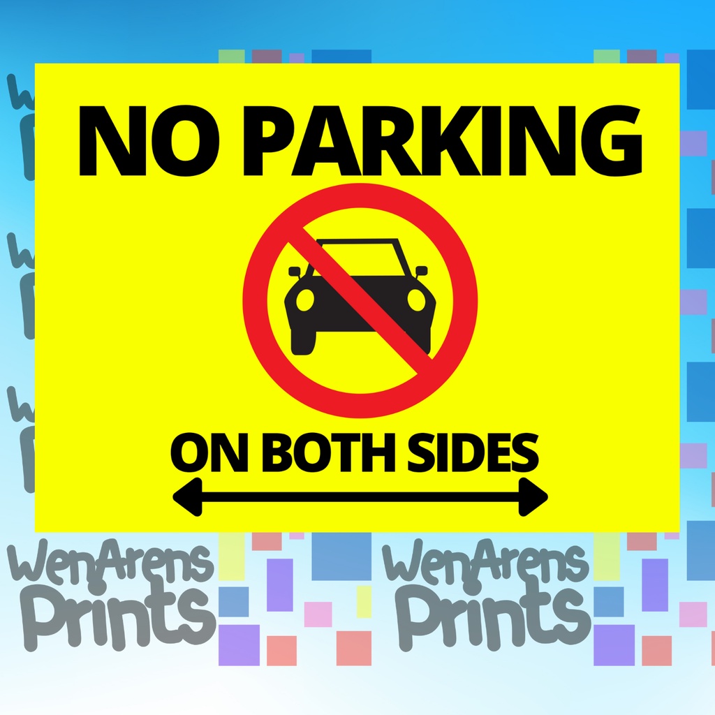 Small PVC Plastic Signage No Parking Smoking CCTV Load Cash Breaktime ...