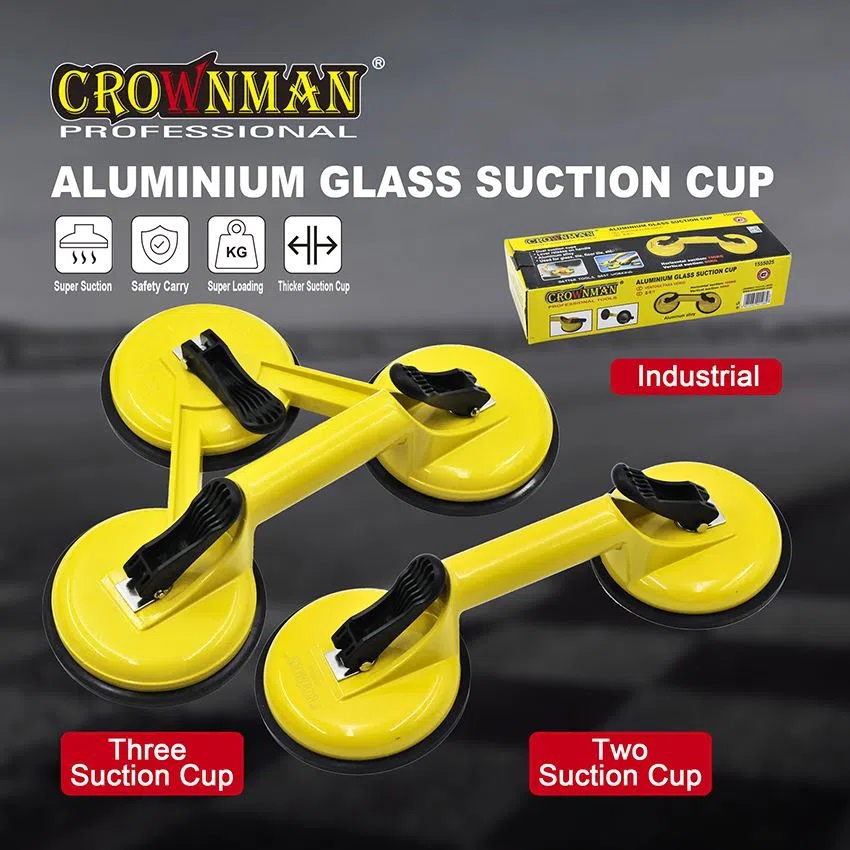 CROWNMAN Aluminium Glass Suction Cup/Tile Suction cup Etc. Double Cup