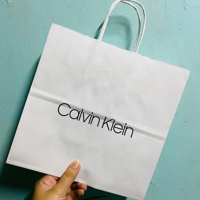 Calvin klein store paper bag