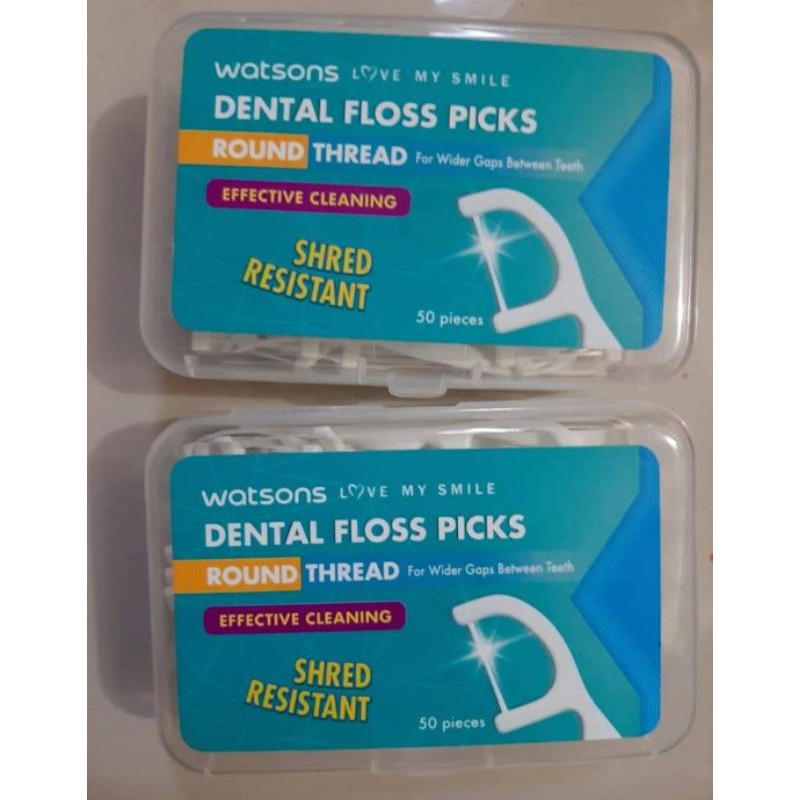 Watsons dental floss round 50's/ box Shopee Philippines