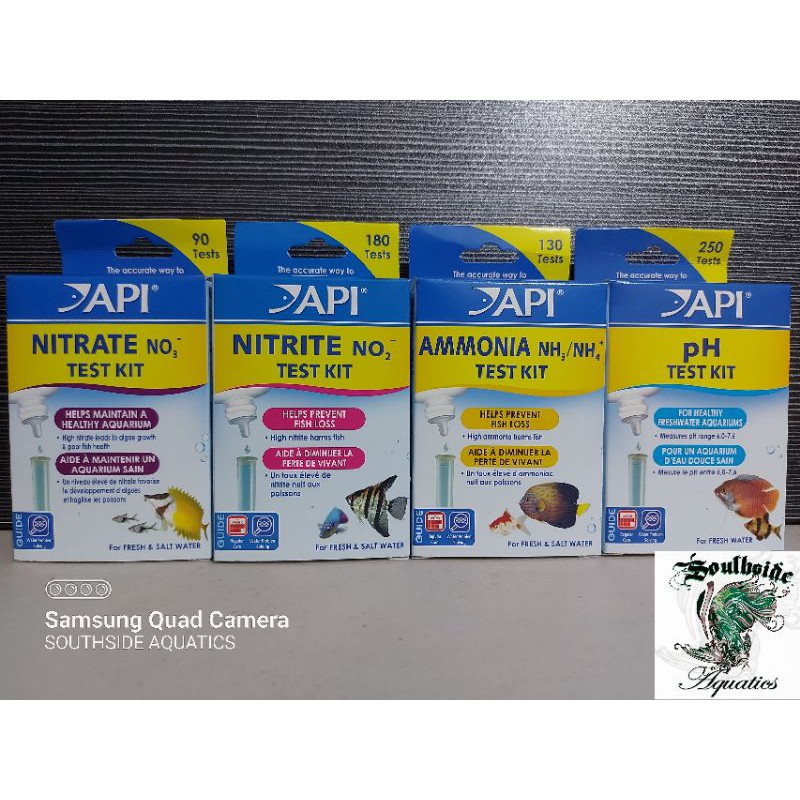 API PH TEST KIT / AMMONIA TEST KIT / NITRITE TEST KIT / NITRATE TEST ...