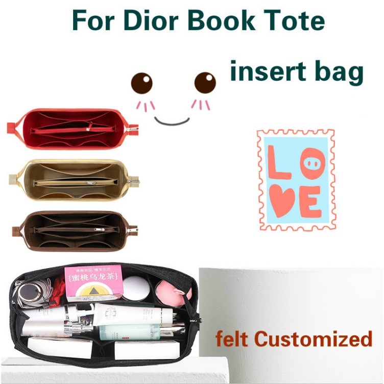 Bag Organizer Felt Customize Insert Bag Multi Compartments For Dior