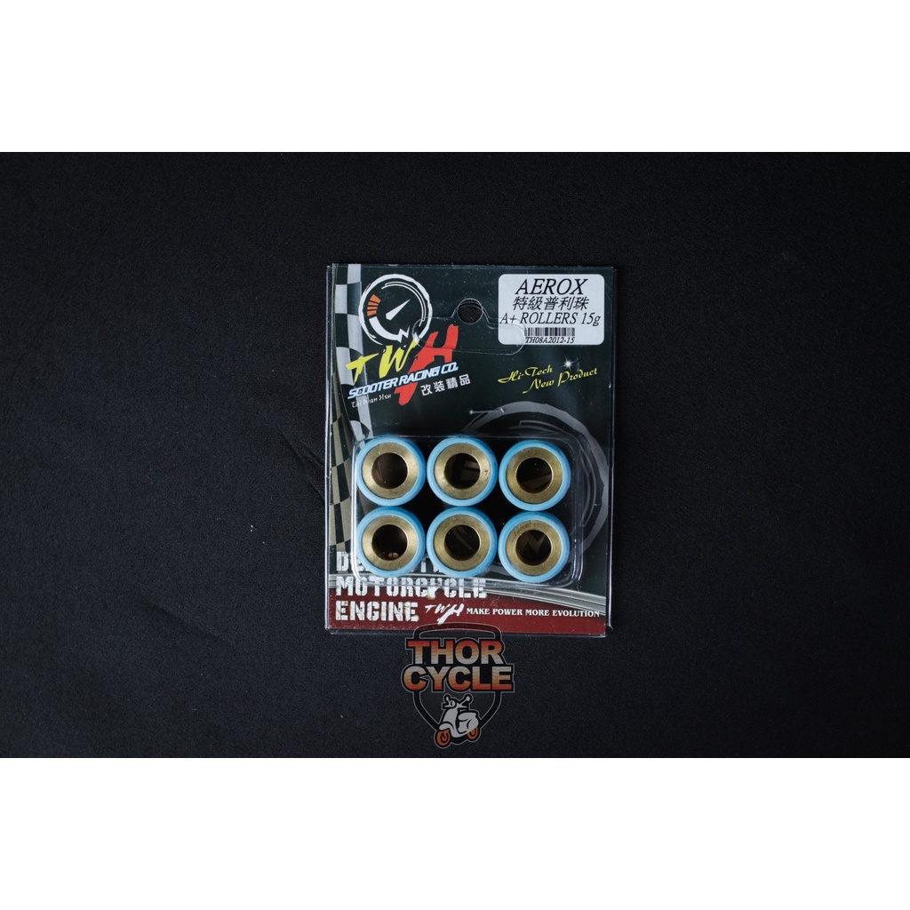 TWH A+ Rollers Aerox / Nmax / Gear / Gravis / Etc 9g-15g (20mm X 12mm ...