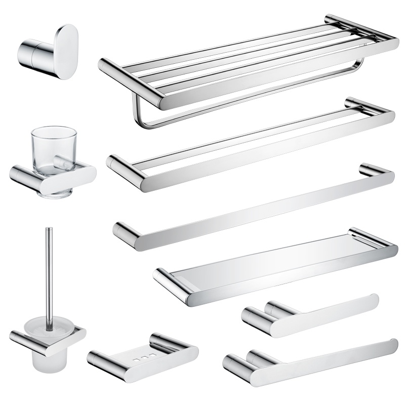 Chrome Polished Towel Rack Bar for Bathroom Kitchen Hand Towel Holder
