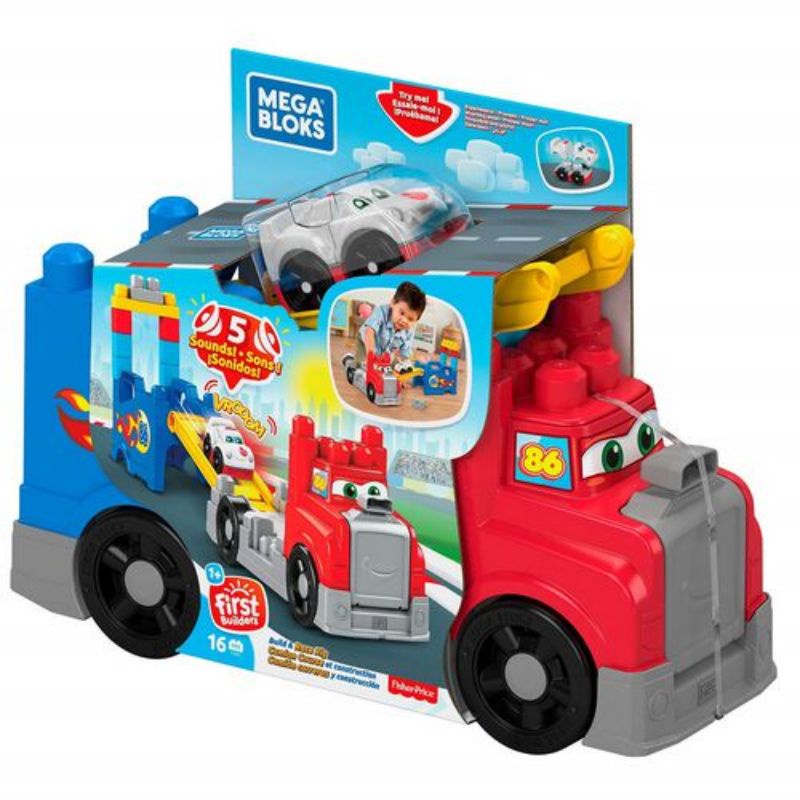 Mega Bloks First Builders Build & Race Rig | Shopee Philippines