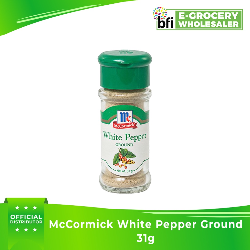 BFI McCormick White Pepper Ground 31g Shopee Philippines