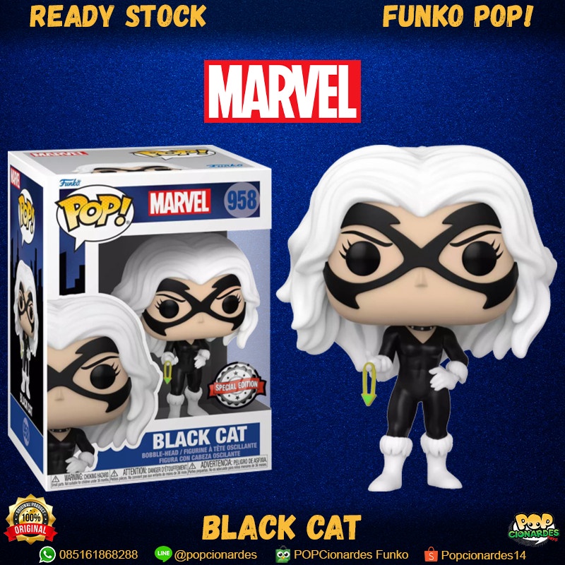 FUNKO POP! Marvel 958 Black Cat Special Edition – Vinile Da Collezione