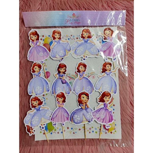 Sofia the First assorted design cupcake topper | Shopee Philippines