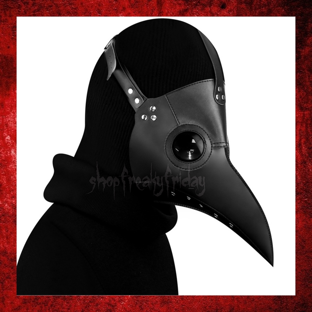 Plague Doctor Halloween Mask Scary Gothic Lolita Harajuku Punk Grunge ...