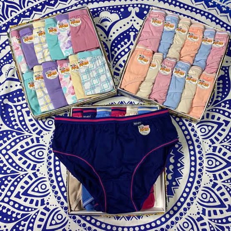 SOEN ORIGINAL LADIES BIKINI PANTY SALE 6PCS Price dropped to just ₱306