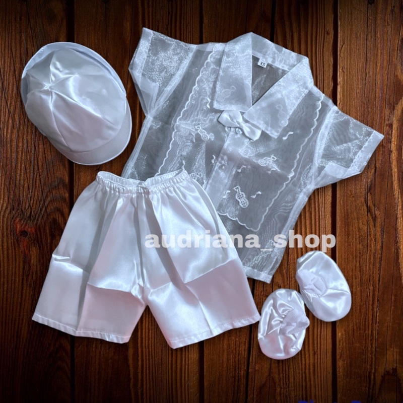 Baptismal Barong Set Newborn Baptismal Clothes christening clothes