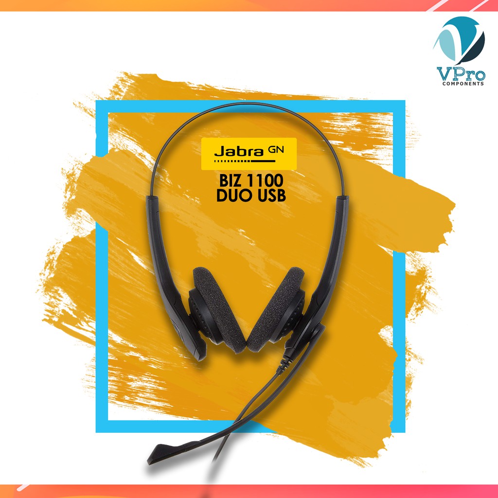 Jabra BIZ 1100 Duo USB Headset w/ Noise Canceling Shopee Philippines