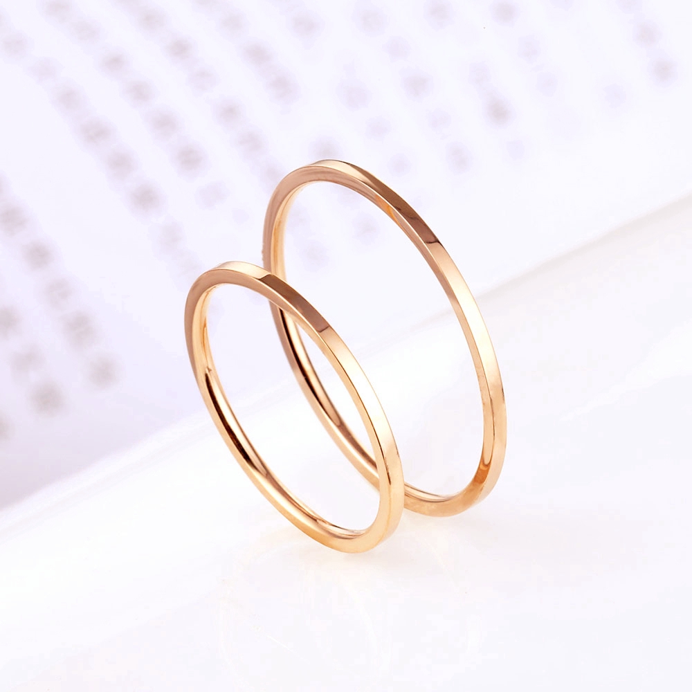 Minimalist couple sale rings