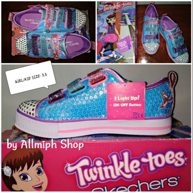 Skechers twinkle discount toes light up